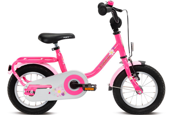 Puky Steel 12 roze kinderfiets