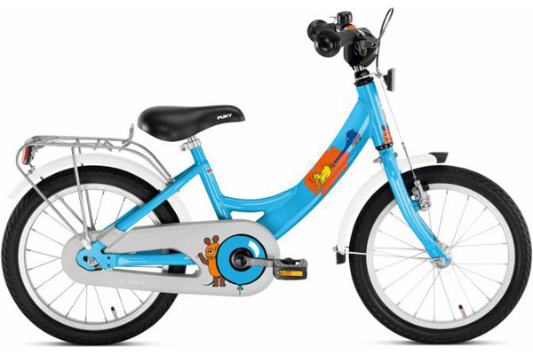 Vrolijke kinderfiets met muis van Puky.