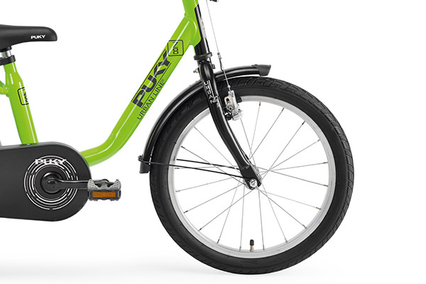 Met 18 inch luchtbanden.