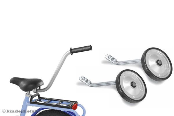 Optioneel verkrijgbaar: zijwielen of fietsleerhulp.