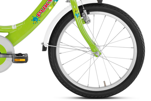 Met 18 inch luchtbanden.