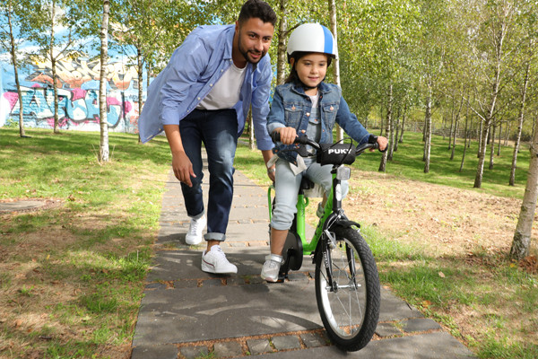 De ideale fiets om mee te leren fietsen.