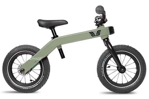 3in1 vintage groen - fase 2: hoge loopfiets