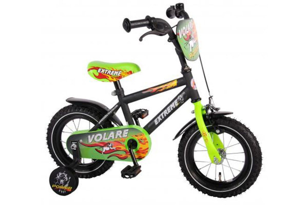 Inclusief zijwielen en bordje voorop